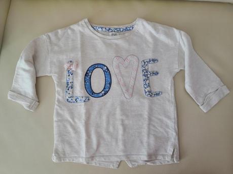 Tričko mikina 3/4rukavom, f&f,116