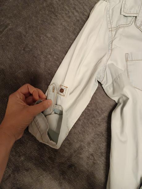 Svetlomodré košeľové šaty - m, m