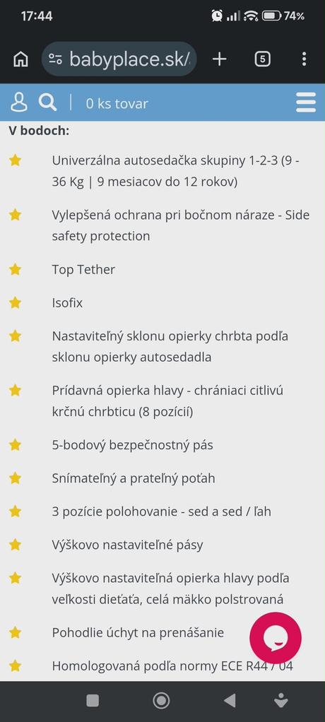 Autosedačka zopa carrera fix, zopa