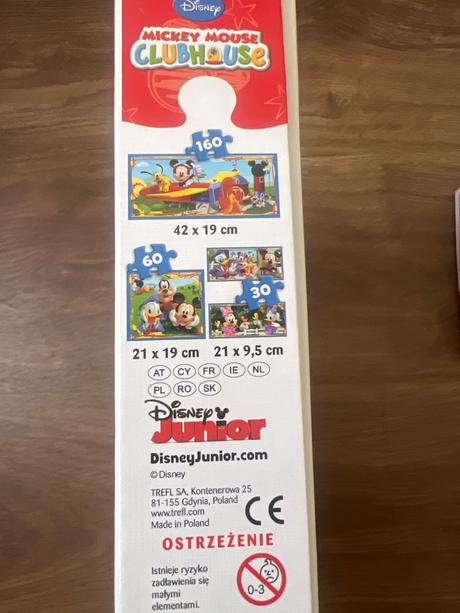 Puzzle 4+ , 4 obrazky, mickey mouse a clubhouse, 