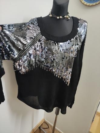 Nádherný elegantný pulóver 48-52., xxxl