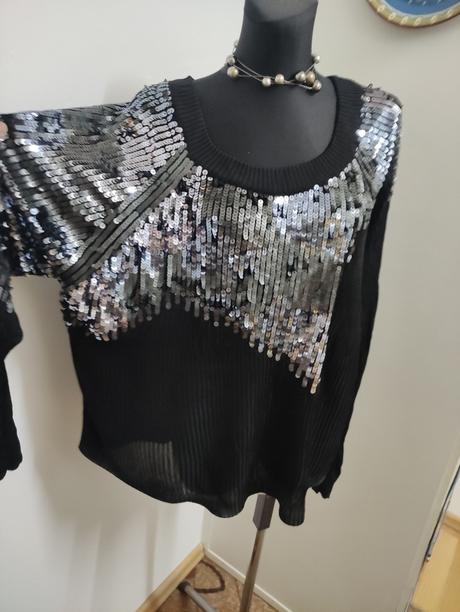 Nádherný elegantný pulóver 48-52., xxxl