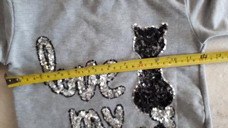 Tunika s flitrovými mačičkami, 110