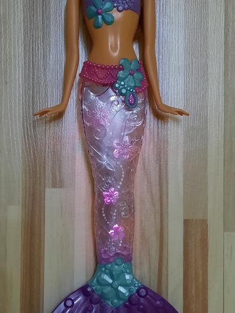 Barbie bruneta morská víla panna mermaid mattel,