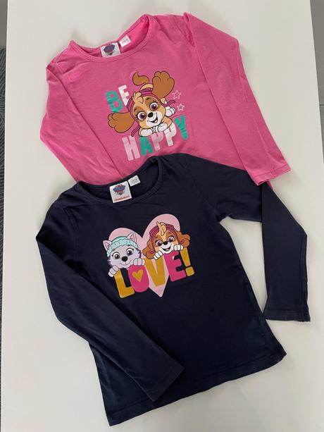 2x tričko paw patrol, v. 110/116, nickelodeon,110