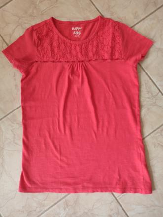 Tričko s krajkou, tchibo,146