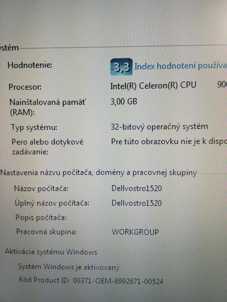 Dell vostro 1520, dell