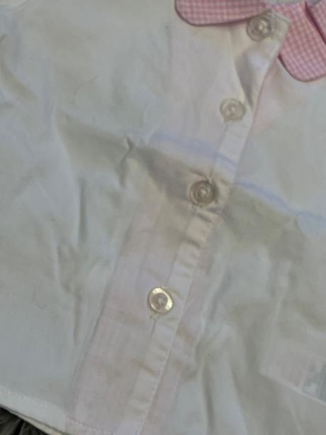 Dievčenská košeľa bielo ružová st.bernard (74), 74