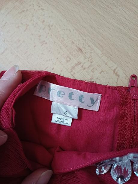 Bordove tylové šaty v.116, 116