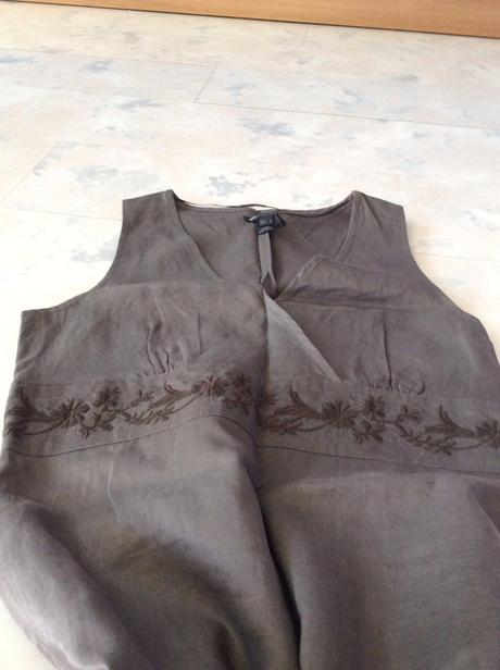 Ľanové naturálne šaty, mango,m