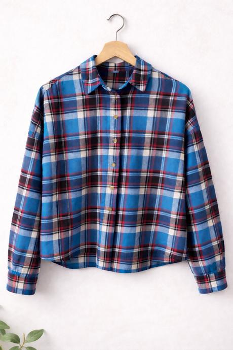 Dámska károvaná košeľa, xs