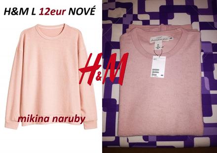 Mikina hm koralová, h&m,l