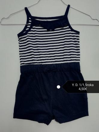 Kraťasový bavlnený overal, young dimension,86