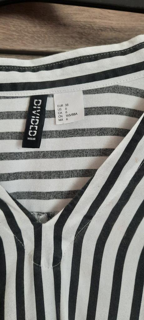 Hm blúzka pruzkovana - 38, h&m,38