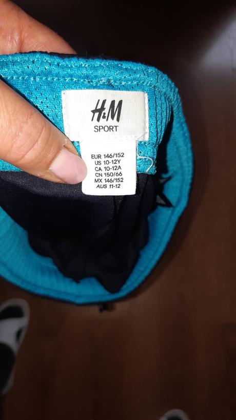 Športové šortky 146/152 ľahučký materiál, h&m,146