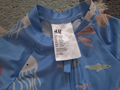 Uv overal na kupanie 62/68, h&m,68