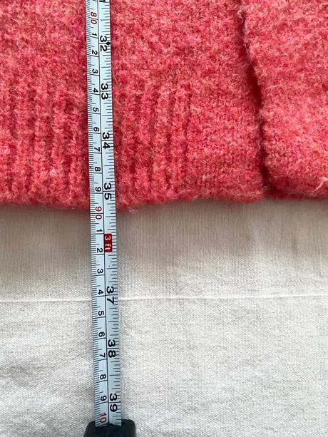 Dlhý kardigan / kabát s vlnou, 38