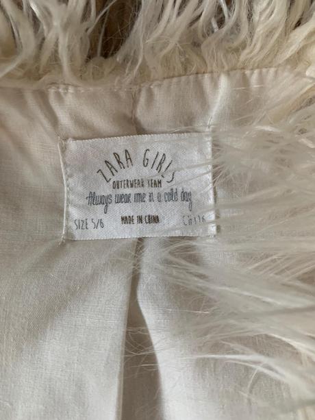 Vesta z umelej kozusiny, zara,110