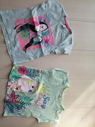 Trička 2 ks pre dievčatka veľ. 110, 110