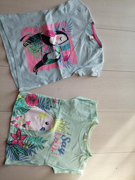 Trička 2 ks pre dievčatka veľ. 110, 110