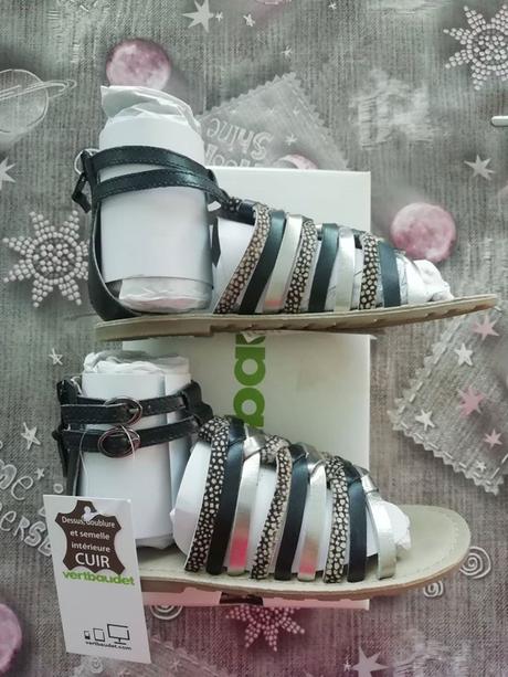 Kožené sandálky, vertbaudet,33