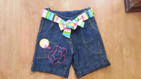 Dievčenské riflové kraťasy barbie., barbie,122