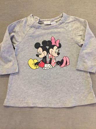 Tunika mickey mouse a minnie, h&m,80