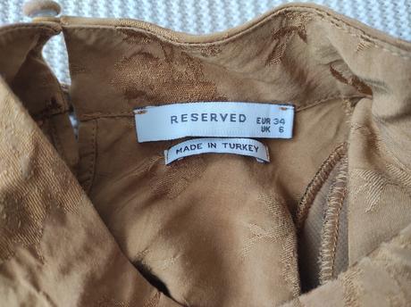 Horčicový top s dlhým rukávom, reserved,34