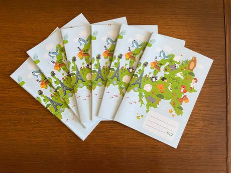 Školské zošity č. 512 - 6 kusov, 