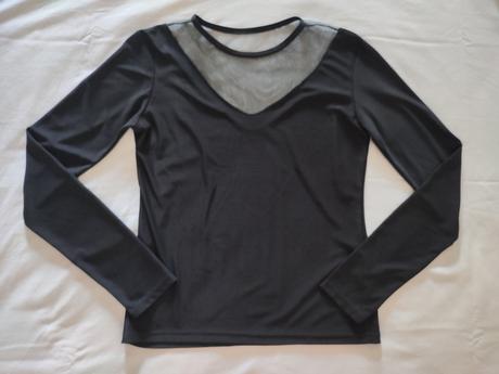 Elegantné tričko so sieťovinou, m