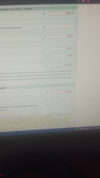 Problém s vyplnením daňového priznania type A