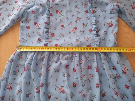 Kvetované šifónové šaty s dlhým rukávom, reserved,158