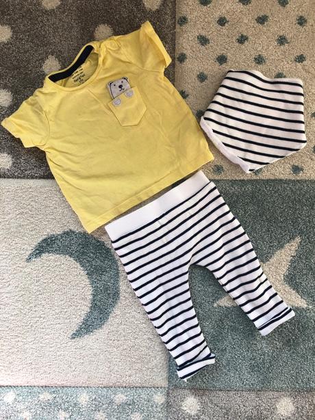 Letný set (tričko+leginove gate + slintáčik), f&f,68