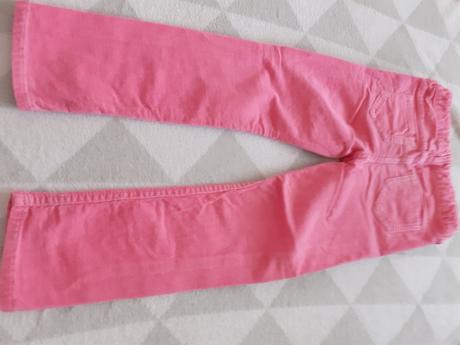 Ruzove mencestrove nohavice dievcenske, h&m,110