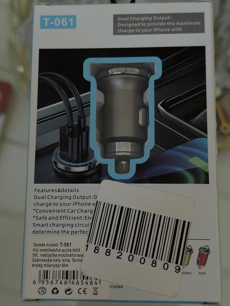 Usb adaptér do auta, 