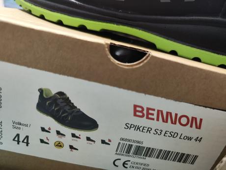 Nova bezpecnostna obuv bennon s3 esd low velk.44, 44