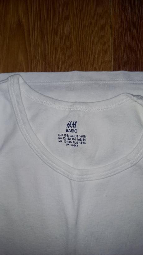 Biele tielka 3ks, h&m,158