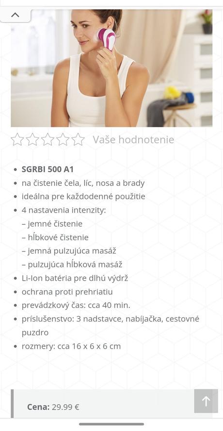 Čistiaca elektrická kefa,