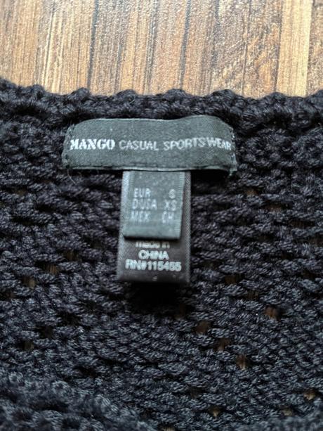 Mango elastický pletený pulóver 1x oblečený, mango,xs