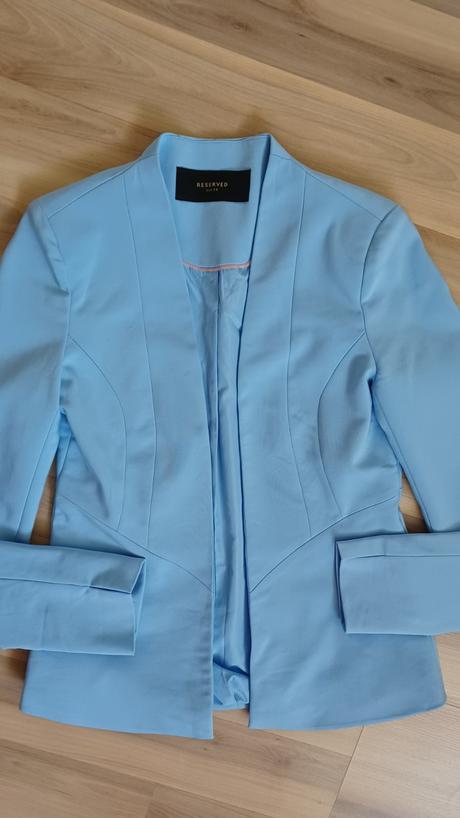 Bledomodré sako, reserved,xs