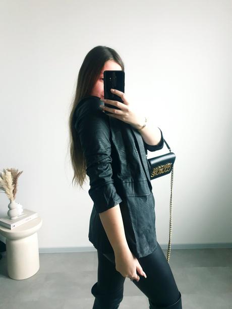 Koženkové sako xs/s, xs