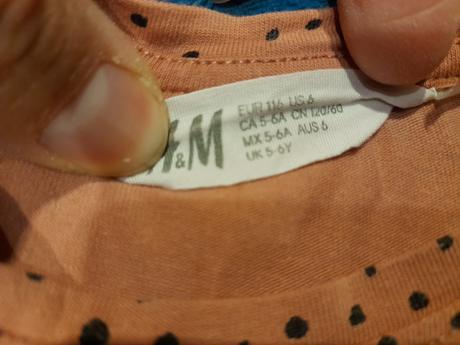 Jesenné šaty s minninkou, h&m,116