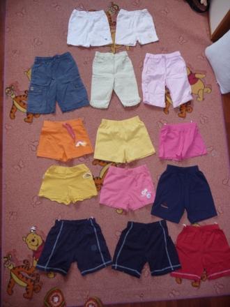 Bavlnené kraťasky pre dievča/chlapca, 74/92,1,-/ks, 86