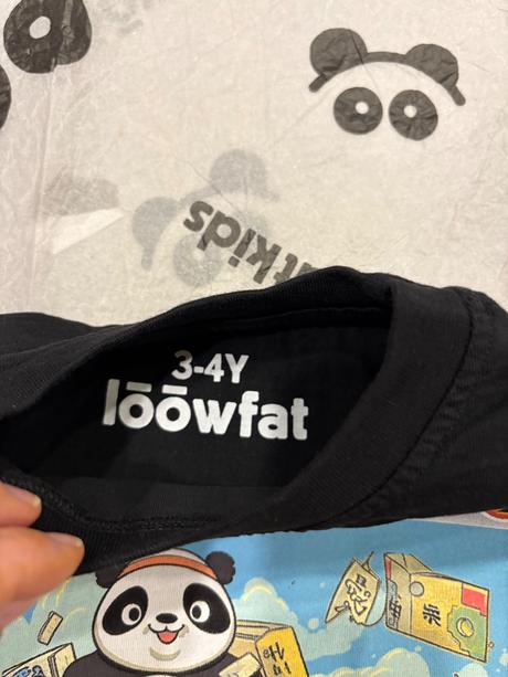 Loowfat peckove detske tricko na 3-4 roky, 104