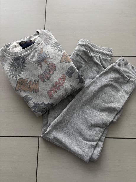 Tepláky + mikina 140/146, next,140