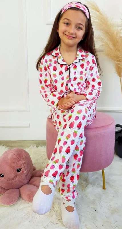 Detské bavlnené pyžamko na zapínanie, 92 - 158