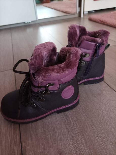 Zimné čižmičky fialové clibee v.25, 25