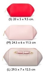 3 púzdra kozmetické, 