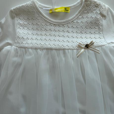 Dievčenský komplet willa biela s bielymi legínami, 68 - 98