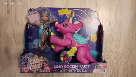 Mattel cave club bábika party tella s dinom, 